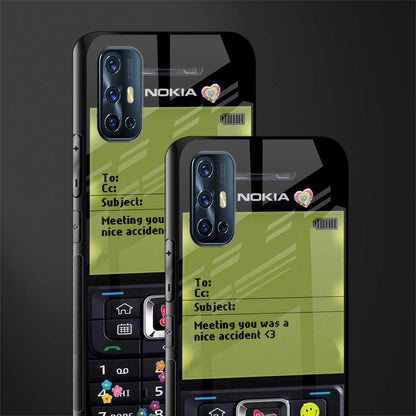 nokia vintage glass case for vivo v17 image-2