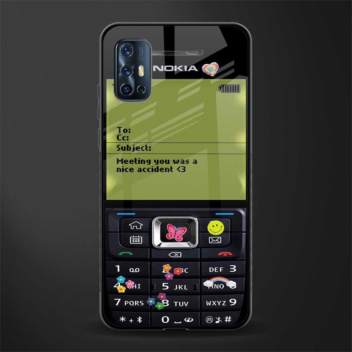 nokia vintage glass case for vivo v17 image