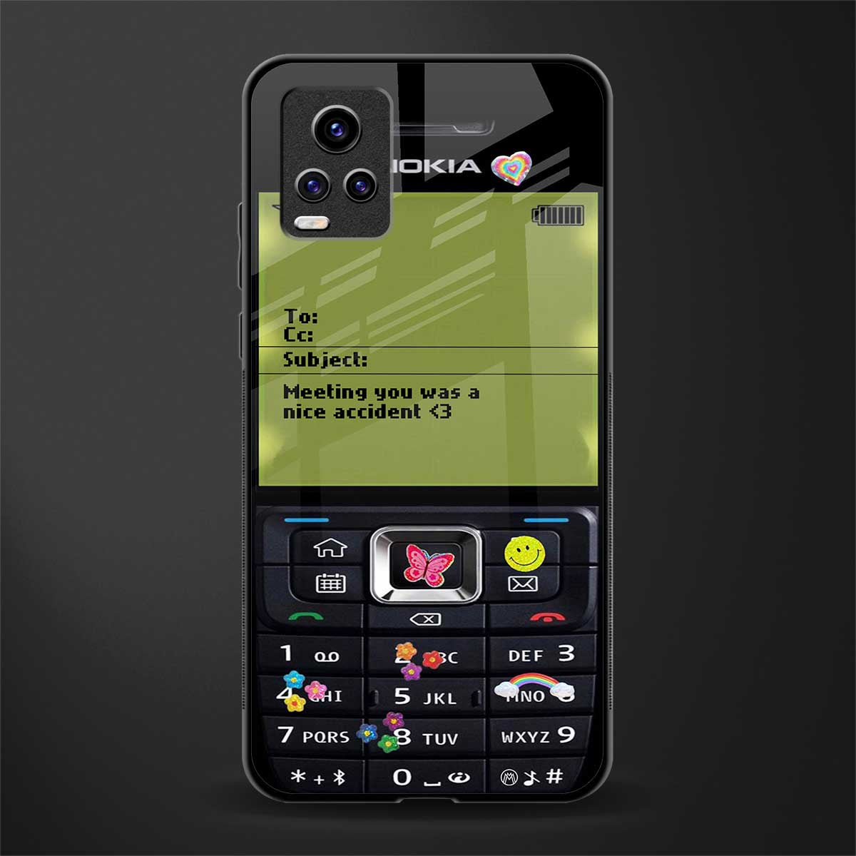 nokia vintage glass case for vivo v20 image