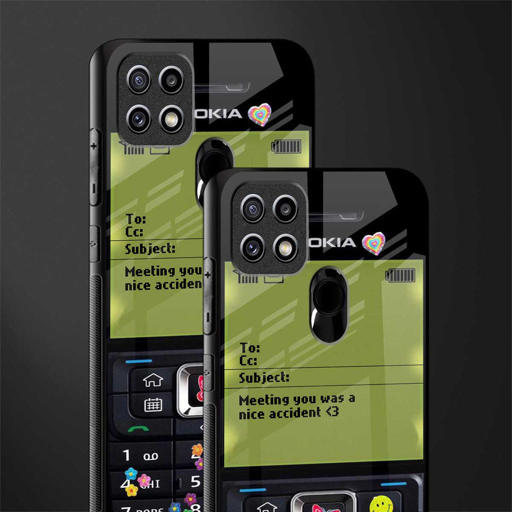 nokia vintage glass case for oppo a15s image-2