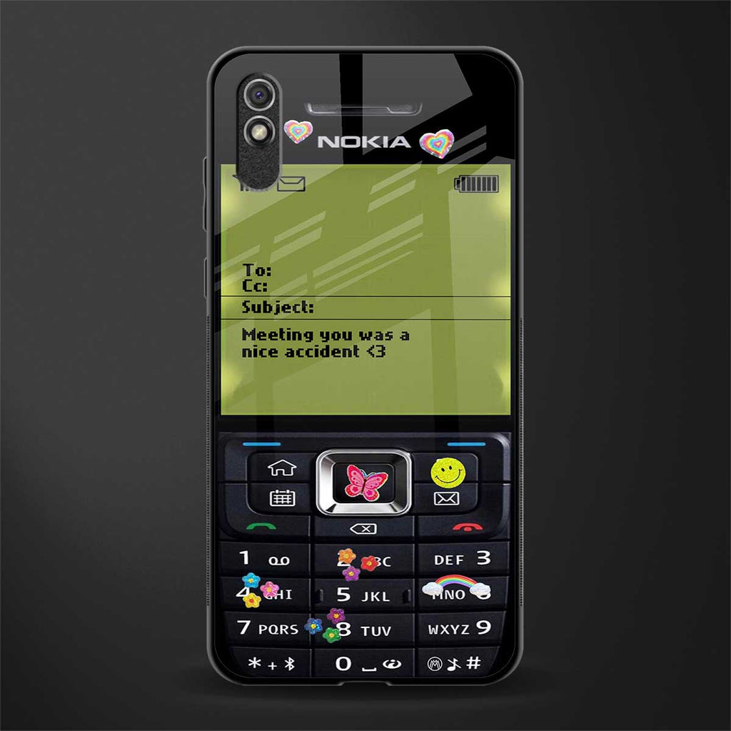 nokia vintage glass case for redmi 9a image