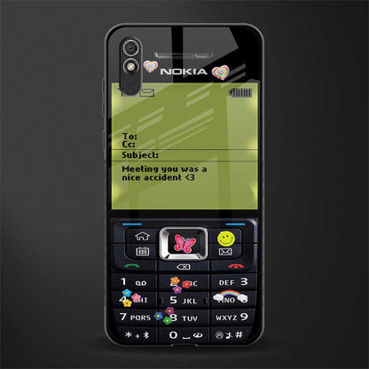 nokia vintage glass case for redmi 9a image