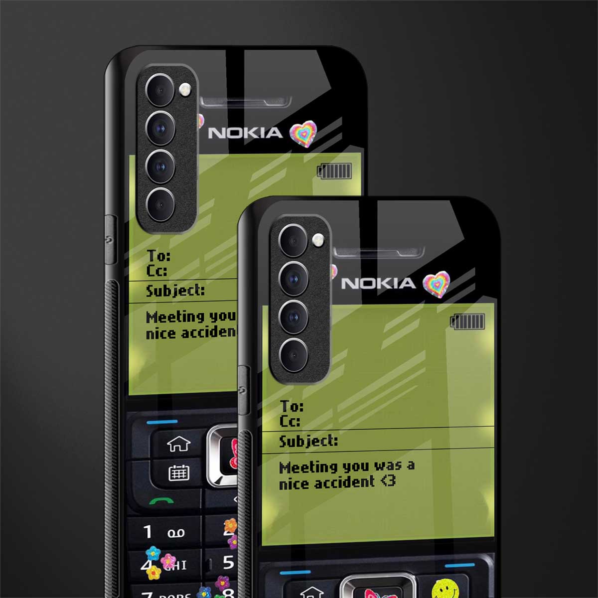 nokia vintage glass case for oppo reno 4 pro image-2