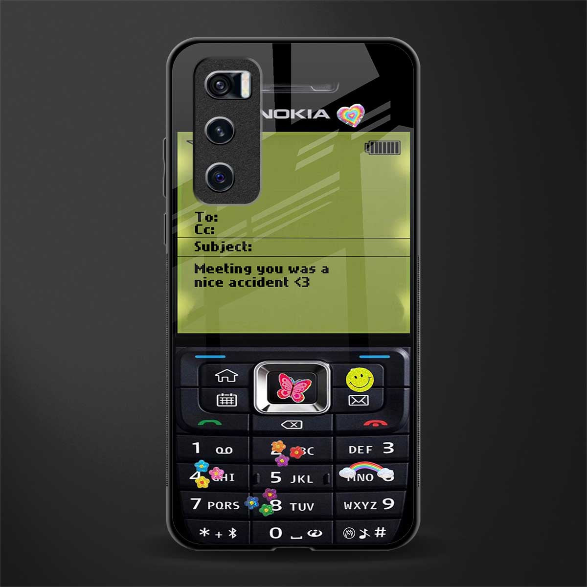 nokia vintage glass case for vivo v20 se image