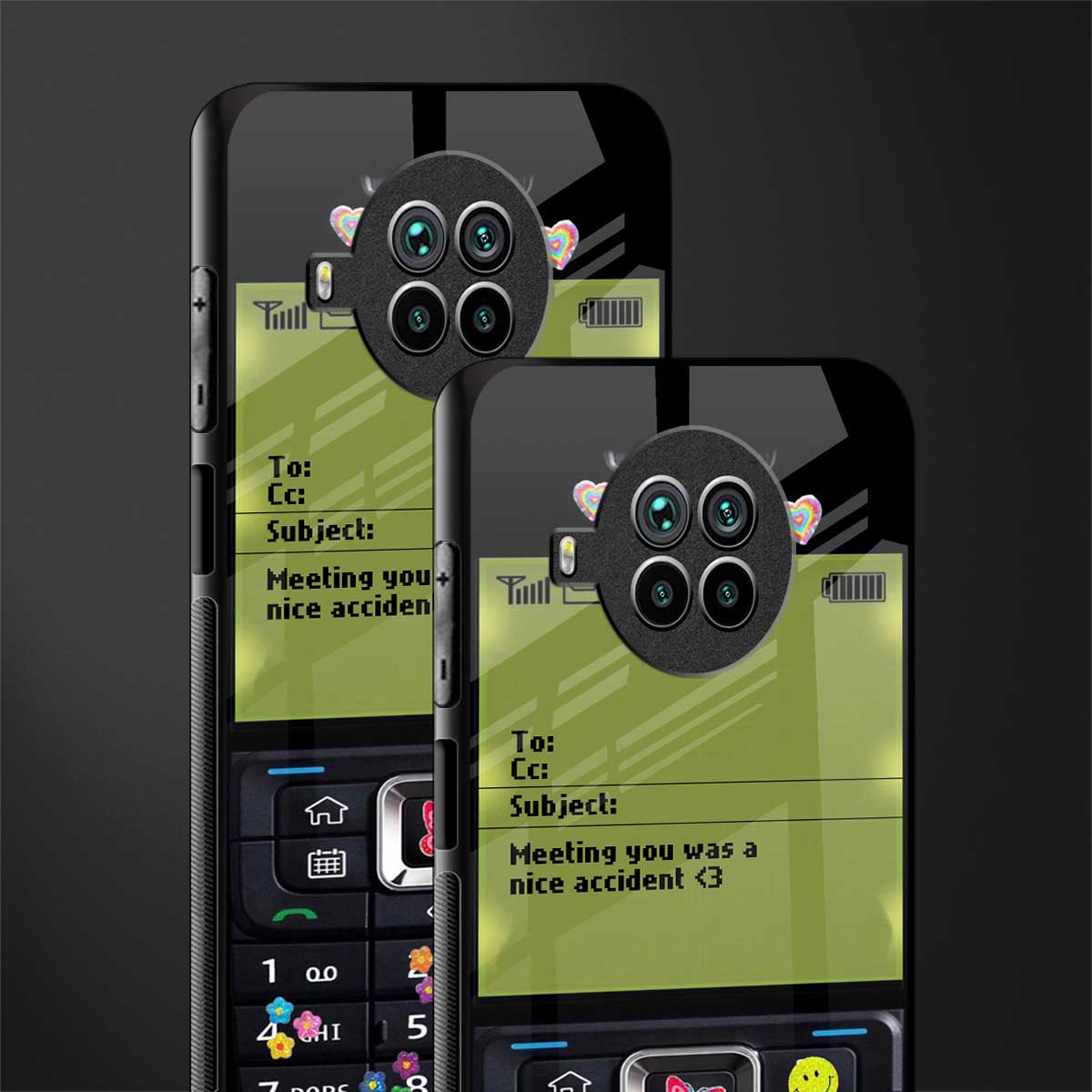 nokia vintage glass case for mi 10i image-2