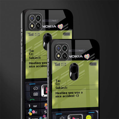 nokia vintage glass case for redmi 9c image-2
