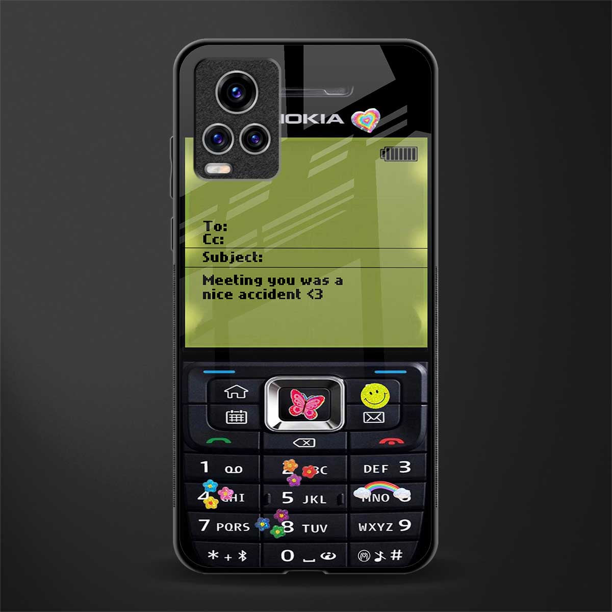 nokia vintage glass case for vivo v20 pro image