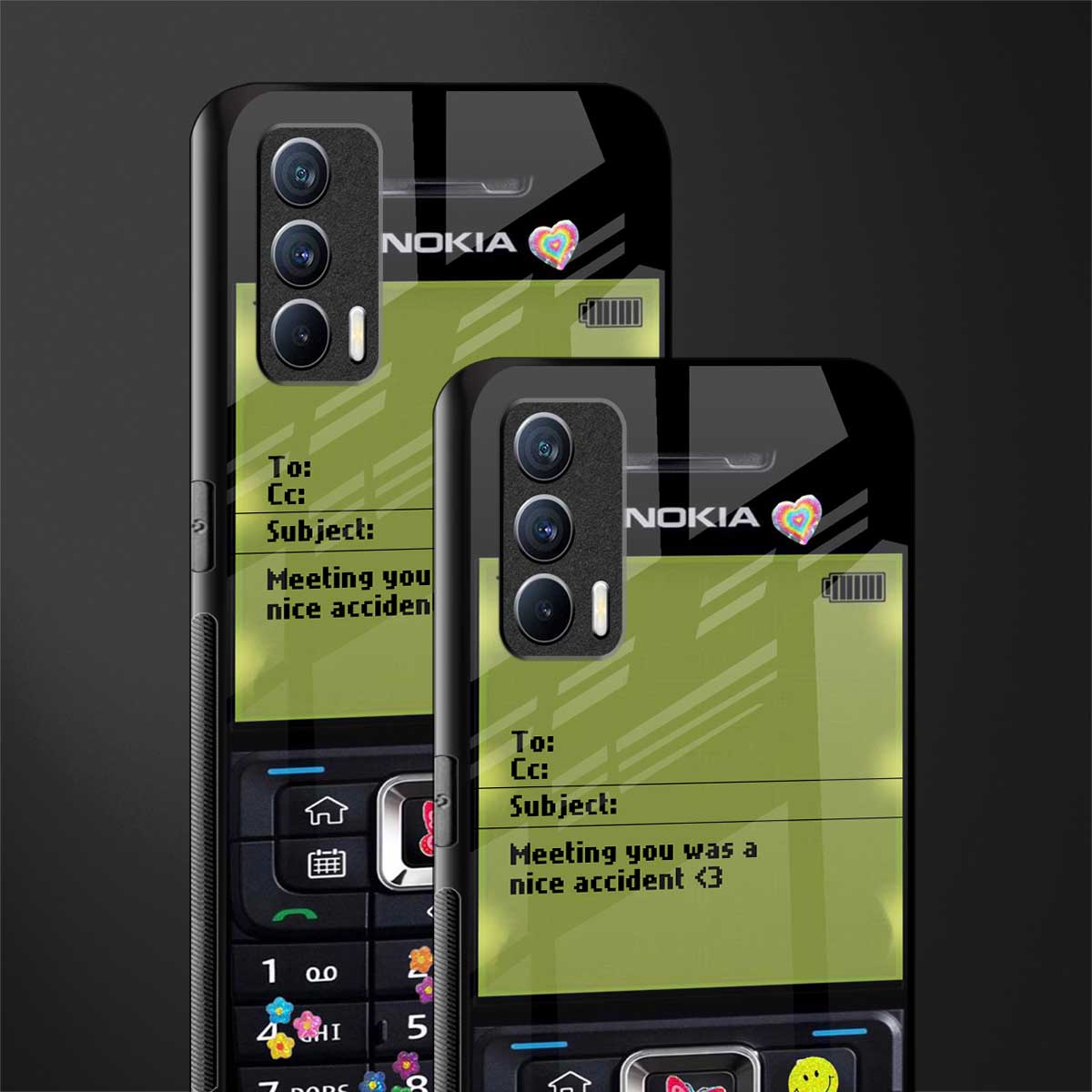nokia vintage glass case for realme x7 image-2