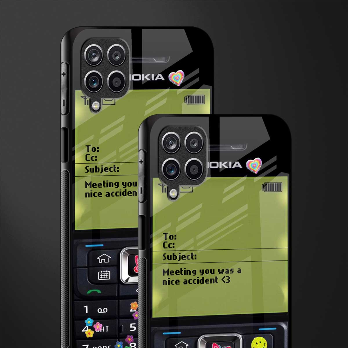 nokia vintage glass case for samsung galaxy m42 5g image-2