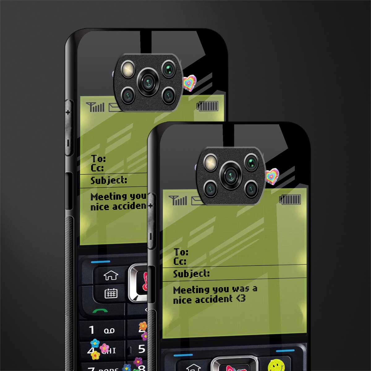 nokia vintage glass case for poco x3 pro image-2