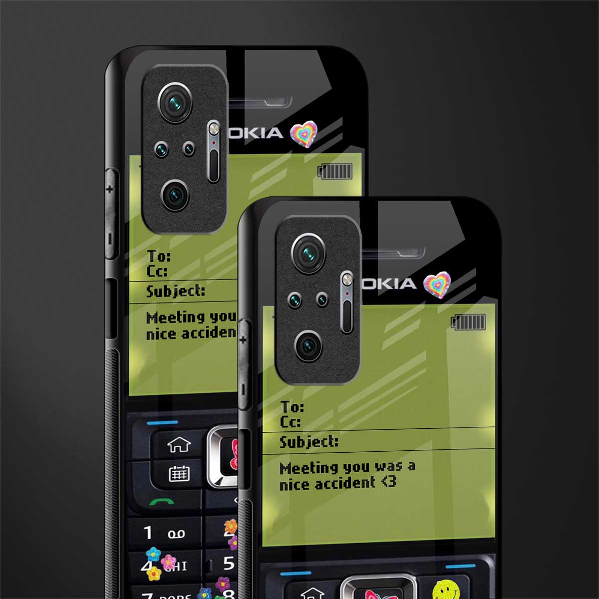 nokia vintage glass case for redmi note 10 pro max image-2