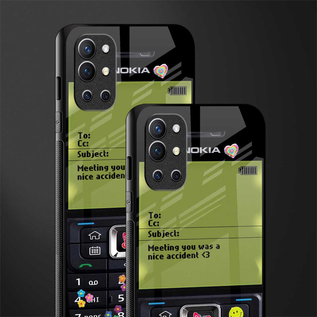 nokia vintage glass case for oneplus 9r image-2