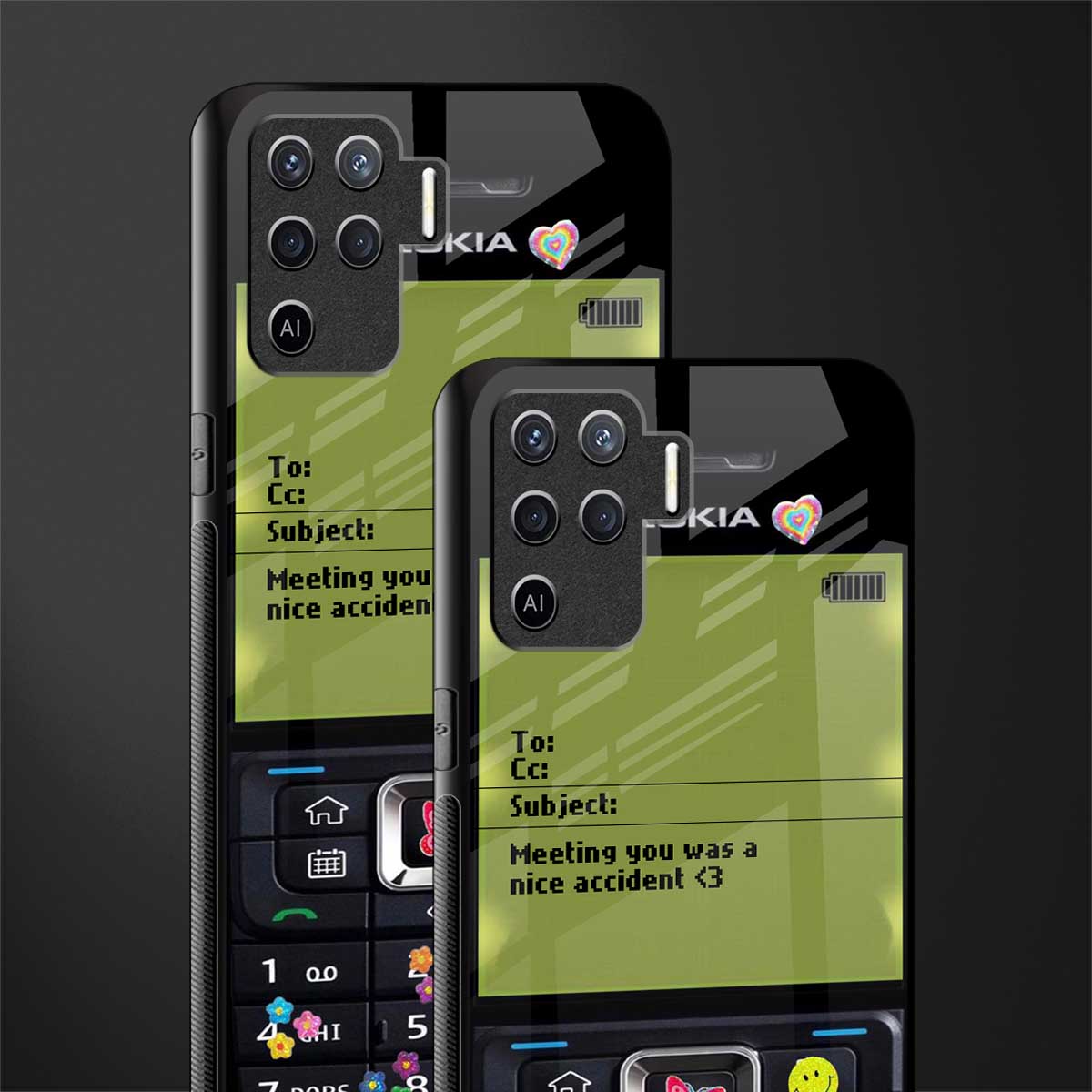 nokia vintage glass case for oppo f19 pro image-2