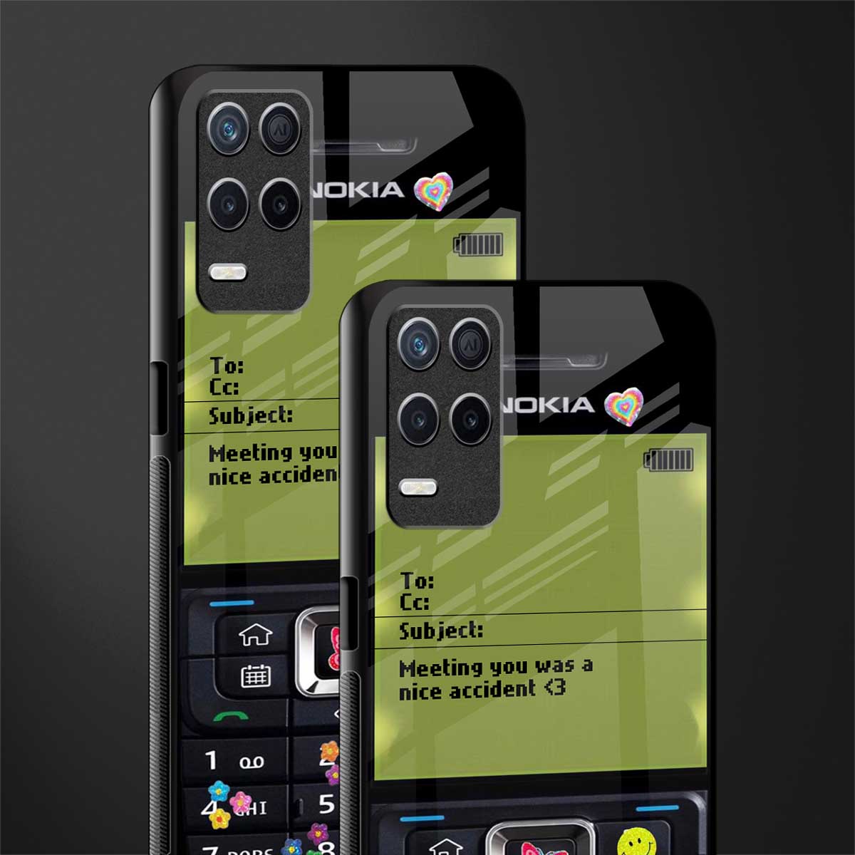 nokia vintage glass case for realme 8 5g image-2