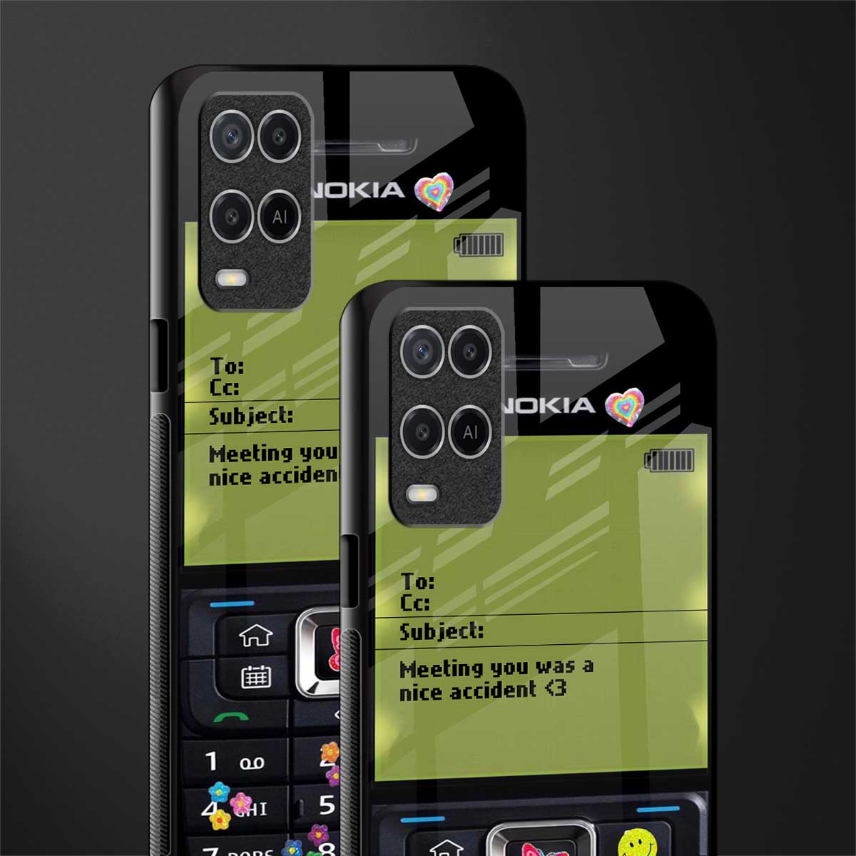nokia vintage glass case for oppo a54 image-2
