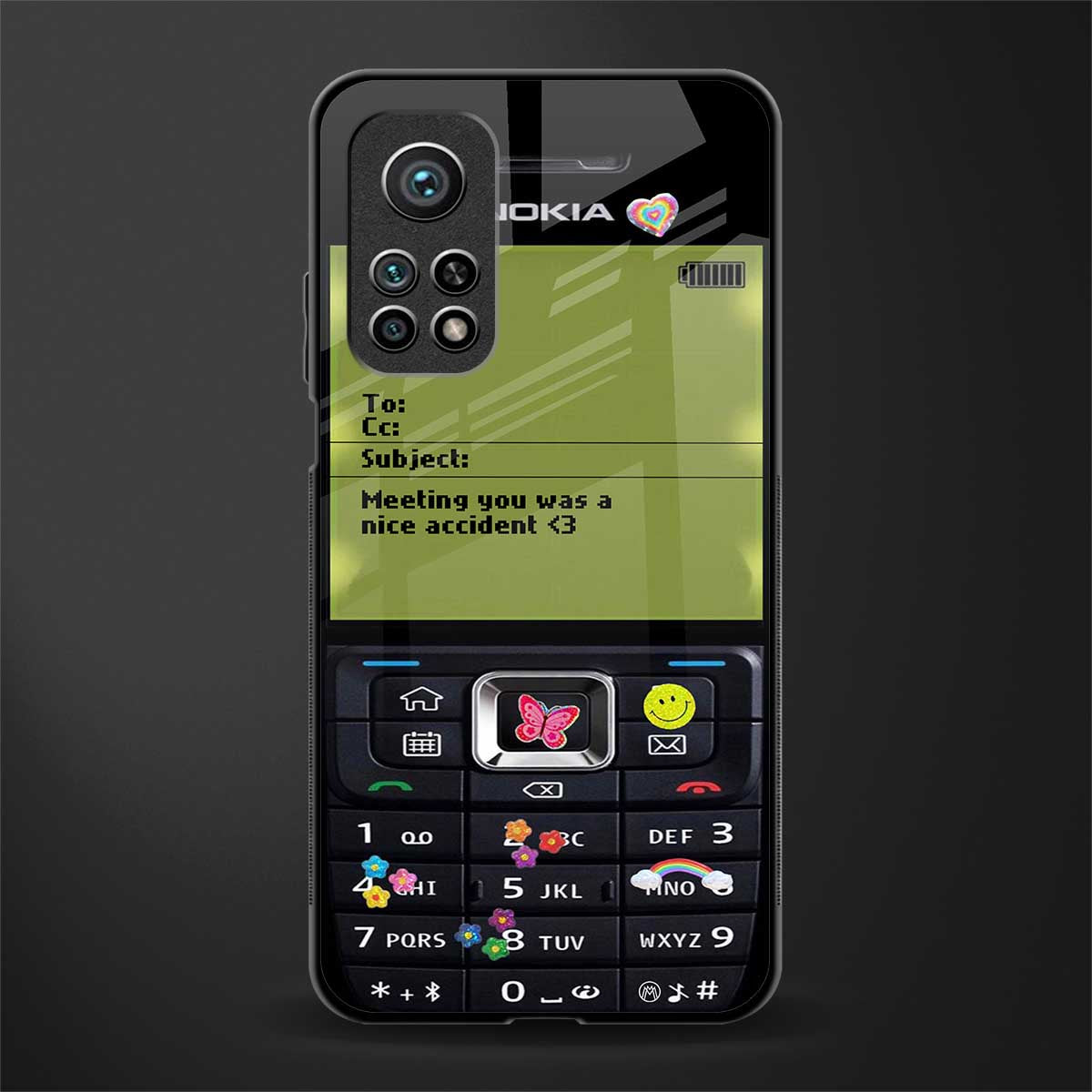 nokia vintage glass case for mi 10t 5g image