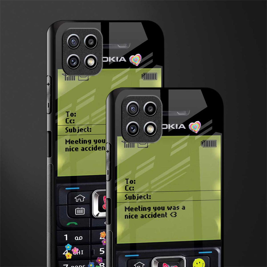 nokia vintage glass case for samsung galaxy a22 5g image-2