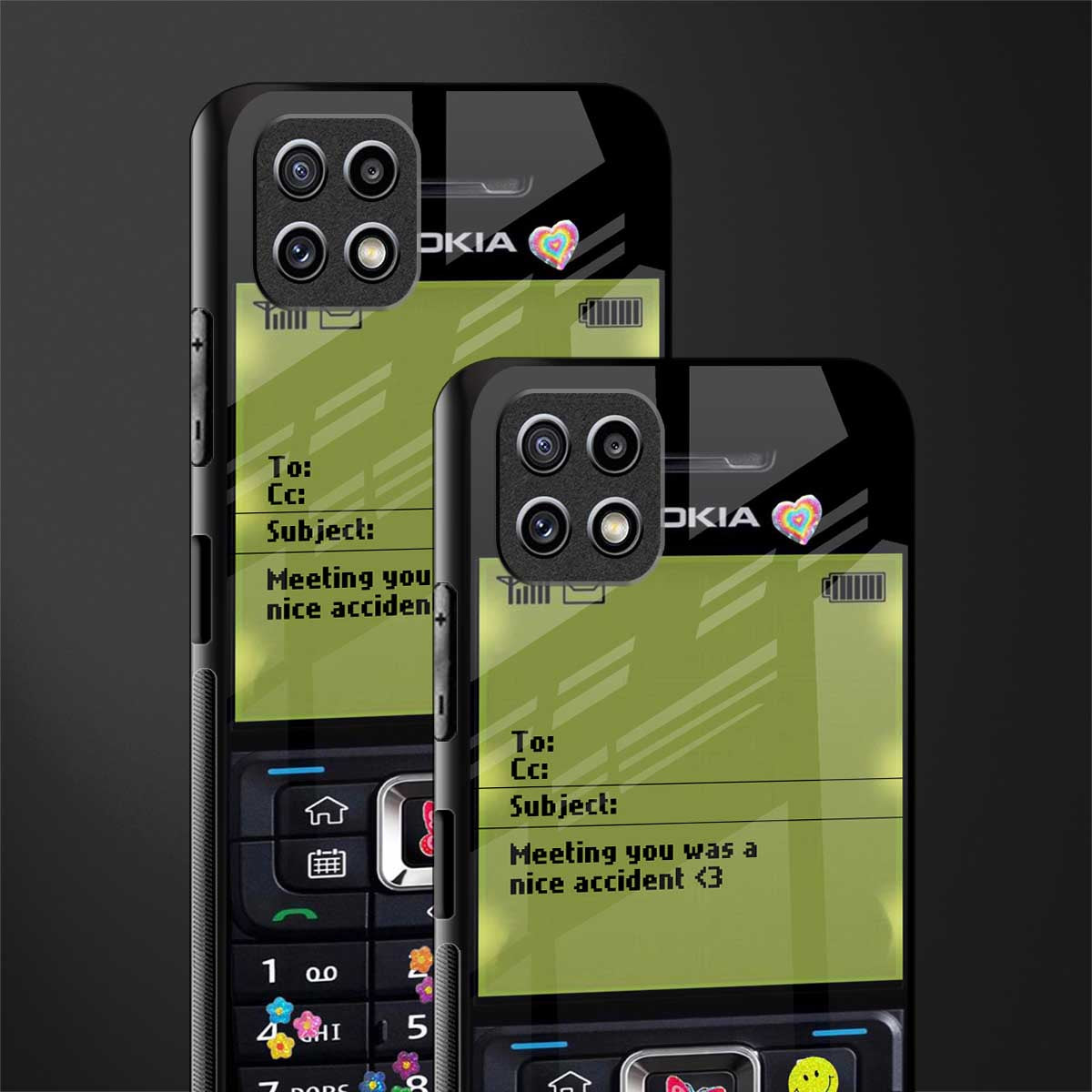 nokia vintage glass case for samsung galaxy a22 5g image-2