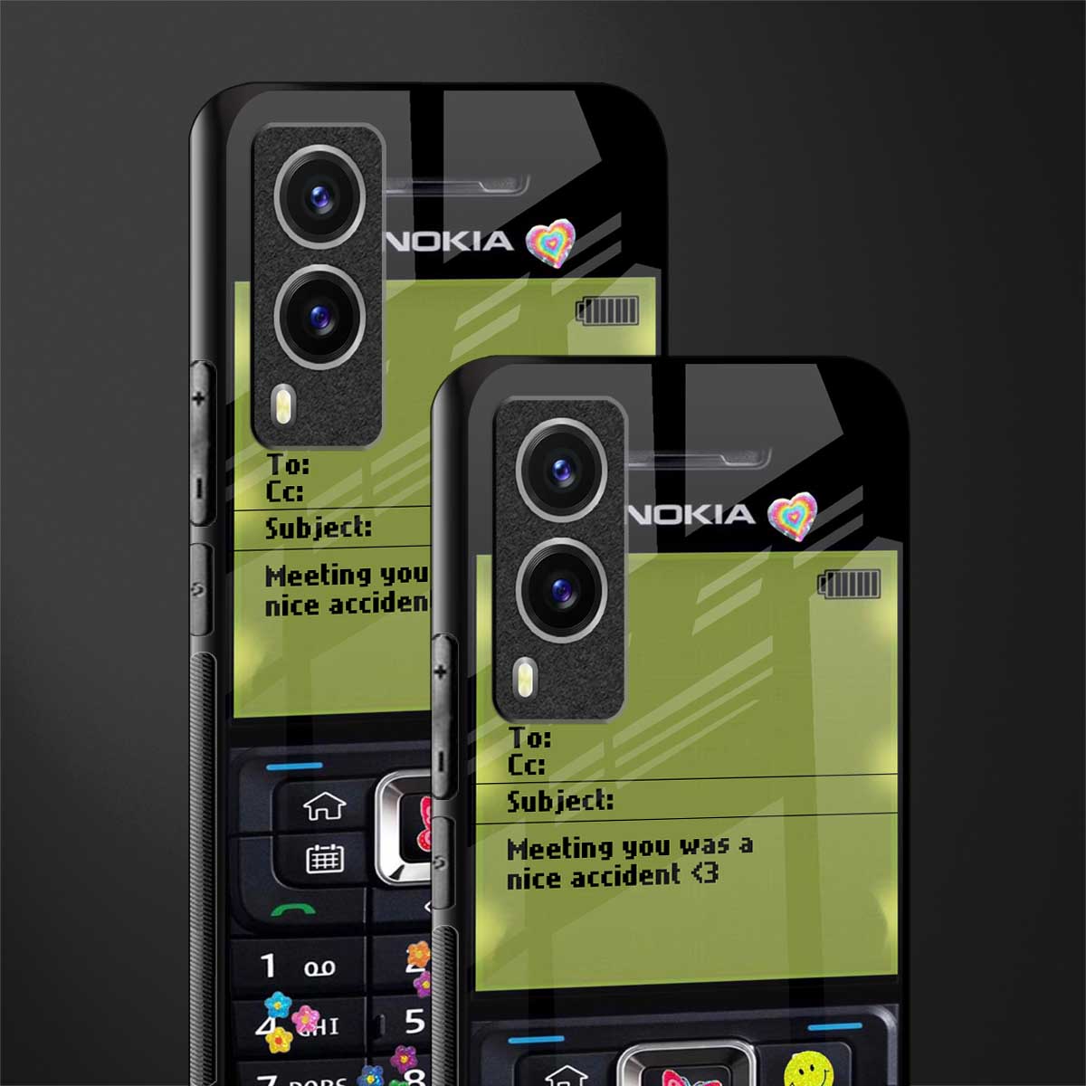 nokia vintage glass case for vivo v21e 5g image-2