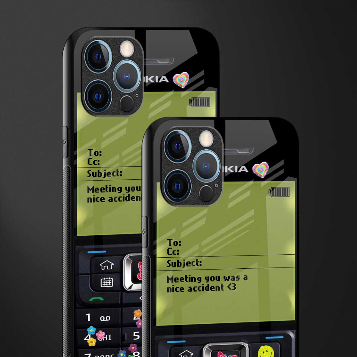 nokia vintage glass case for iphone 12 pro max image-2