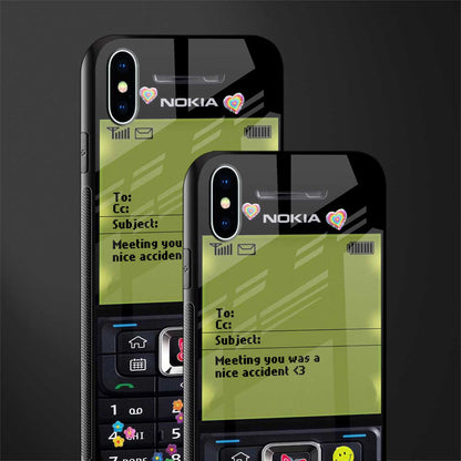 nokia vintage glass case for iphone xs max image-2