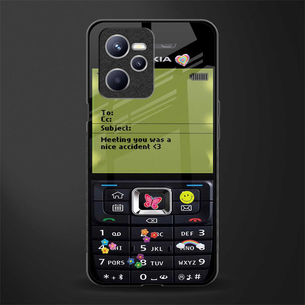 nokia vintage glass case for realme c35 image