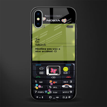 nokia vintage glass case for iphone xs image