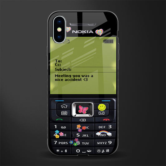 nokia vintage glass case for iphone xs image