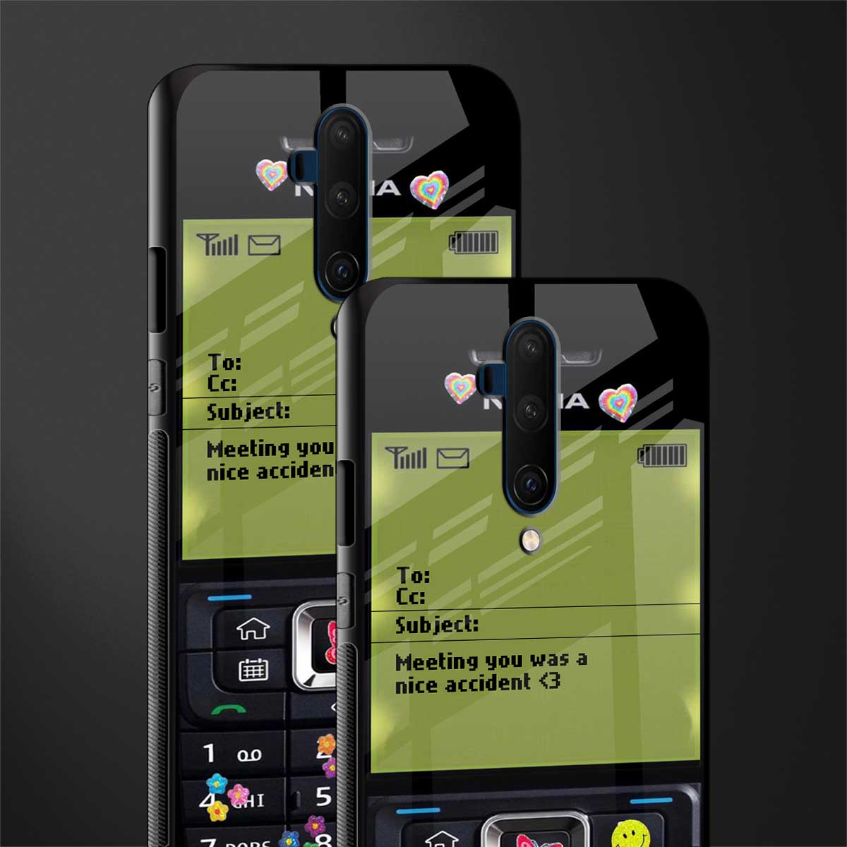 nokia vintage glass case for oneplus 7t pro image-2