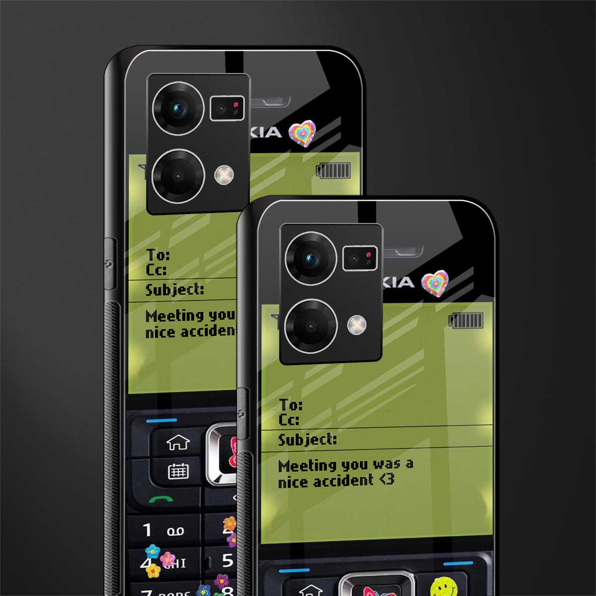 nokia vintage back phone cover | glass case for oppo f21 pro 4g