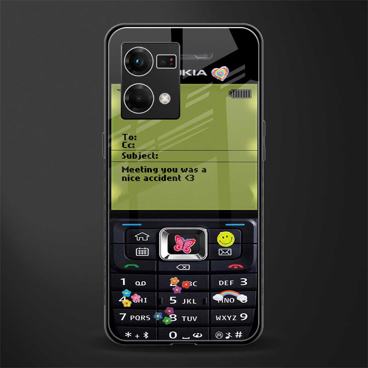 nokia vintage back phone cover | glass case for oppo f21 pro 4g