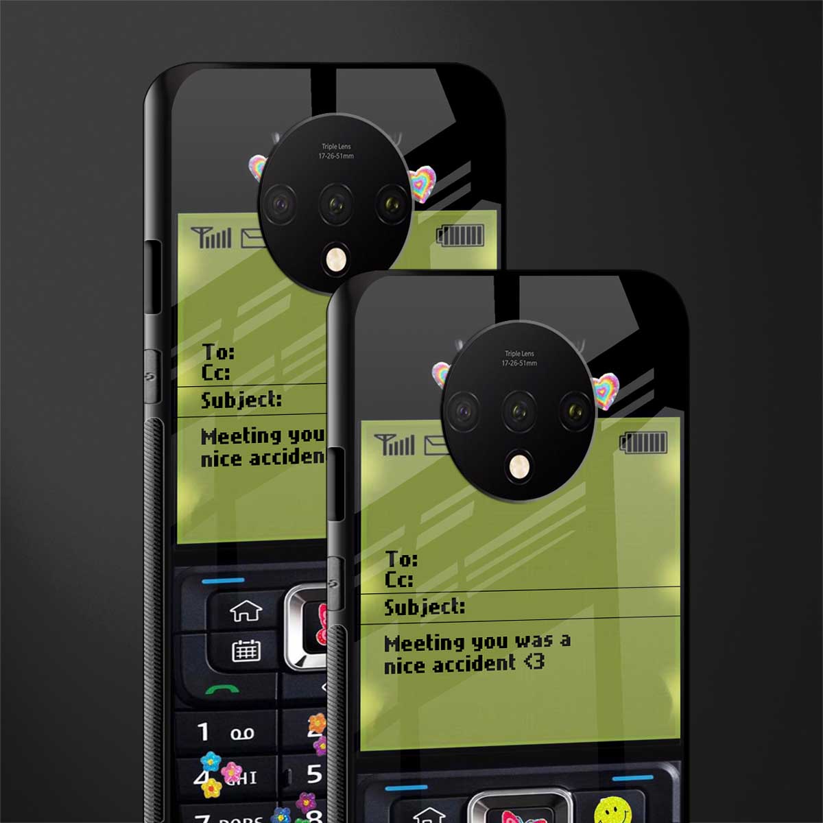 nokia vintage glass case for oneplus 7t image-2