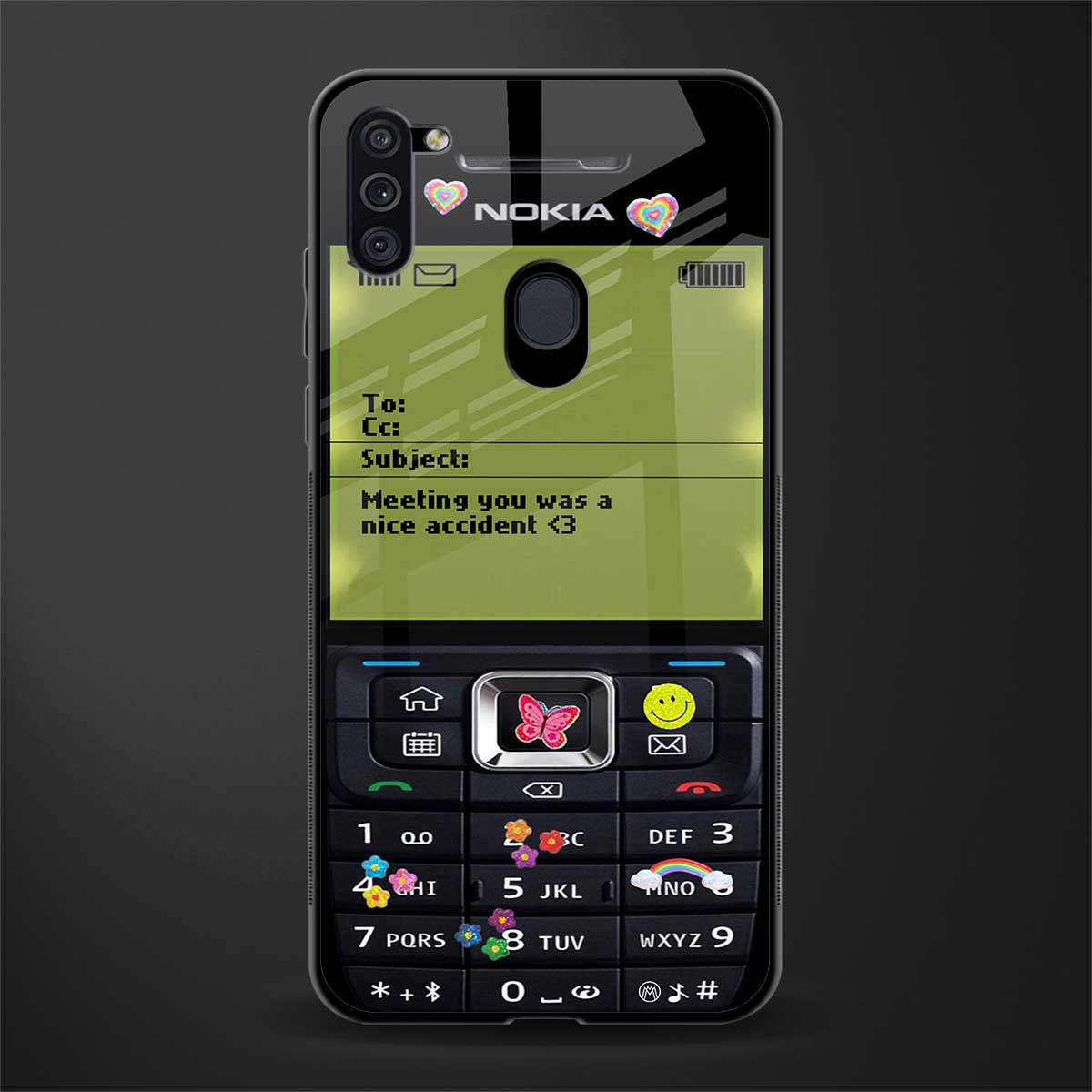 nokia vintage glass case for samsung galaxy m11 image