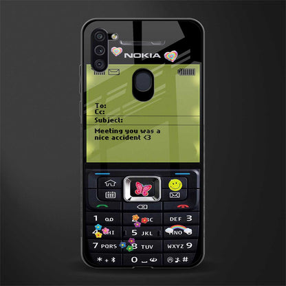 nokia vintage glass case for samsung galaxy m11 image