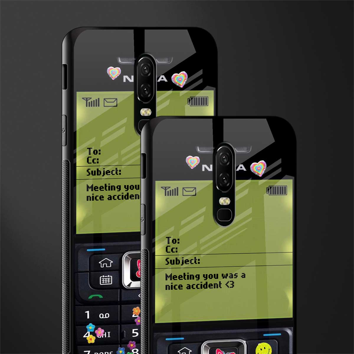 nokia vintage glass case for oneplus 6 image-2
