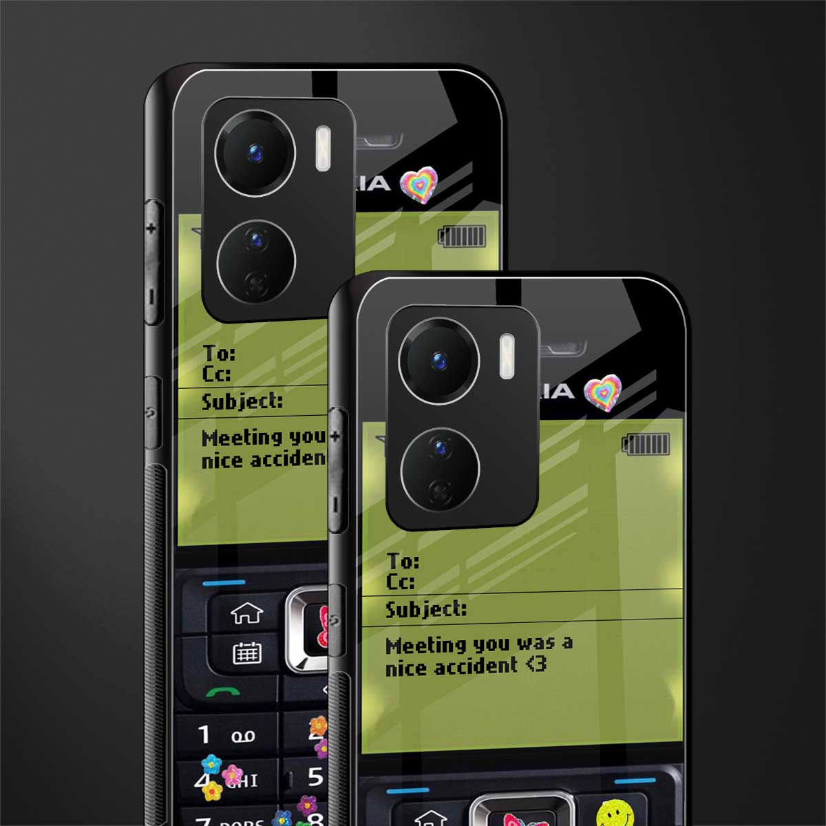 nokia vintage back phone cover | glass case for vivo y16