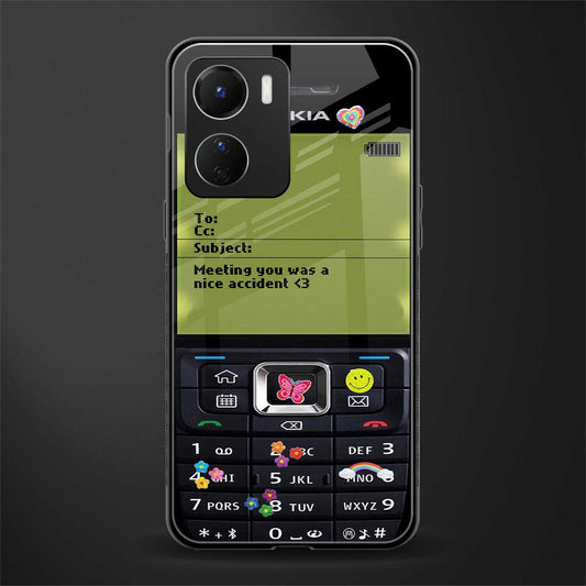 nokia vintage back phone cover | glass case for vivo y16