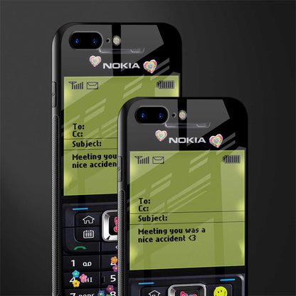 nokia vintage glass case for iphone 7 plus image-2