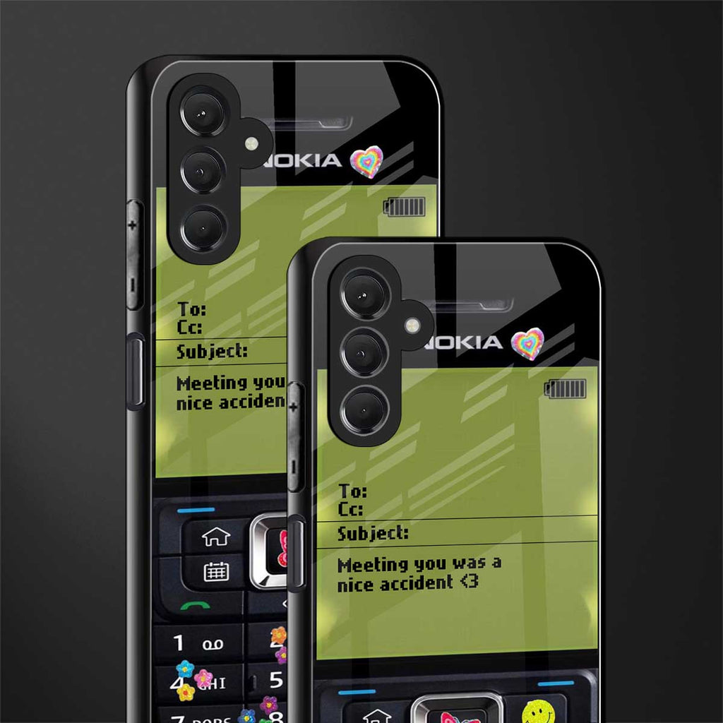 nokia vintage back phone cover | glass case for samsun galaxy a24 4g