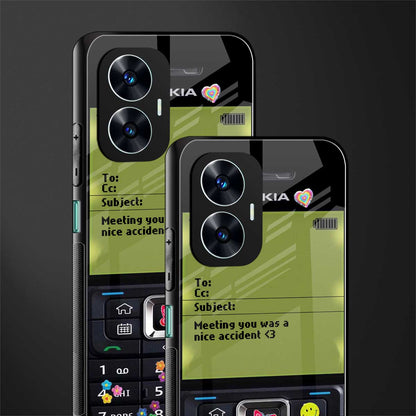nokia vintage back phone cover | glass case for realme c55