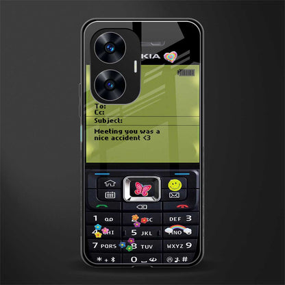 nokia vintage back phone cover | glass case for realme c55