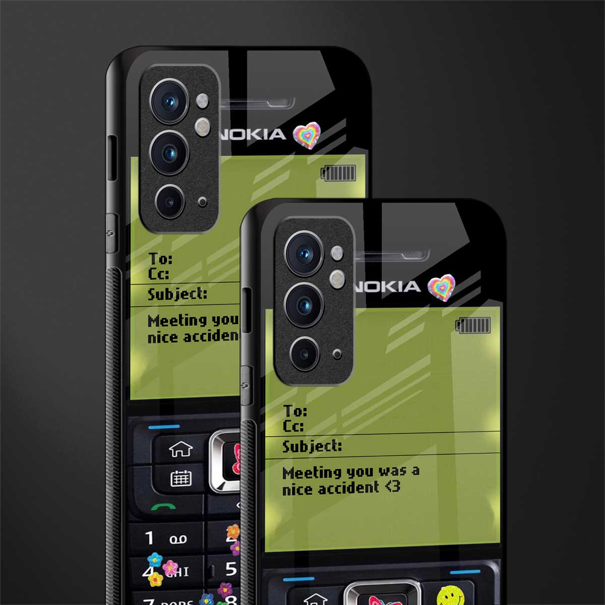 nokia vintage glass case for oneplus 9rt image-2