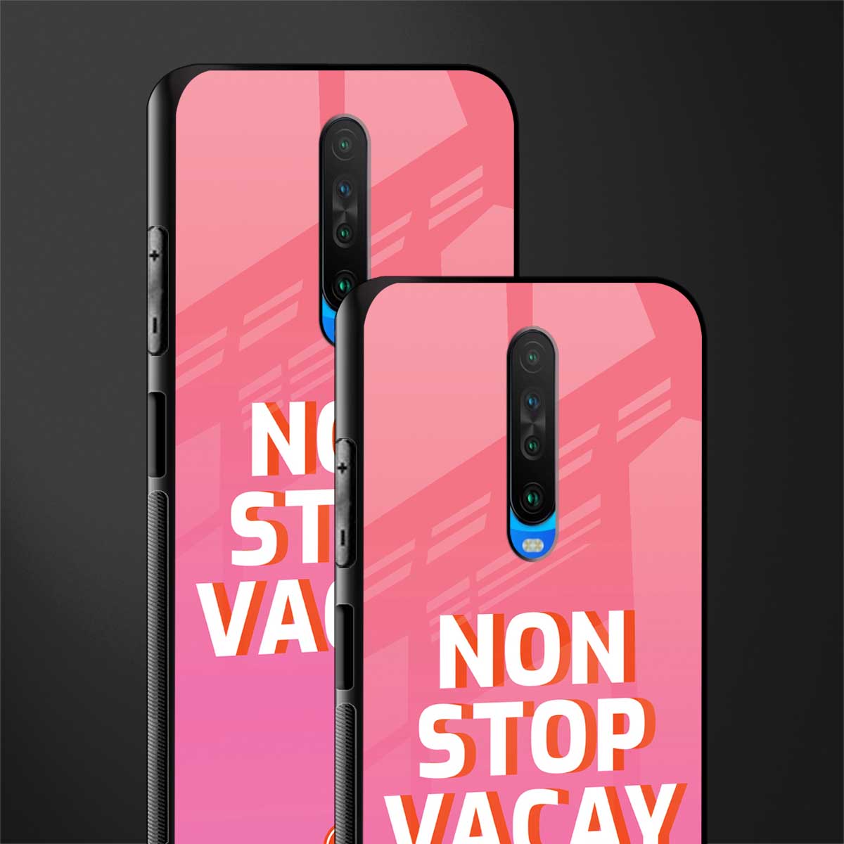 non stop vacay glass case for poco x2 image-2