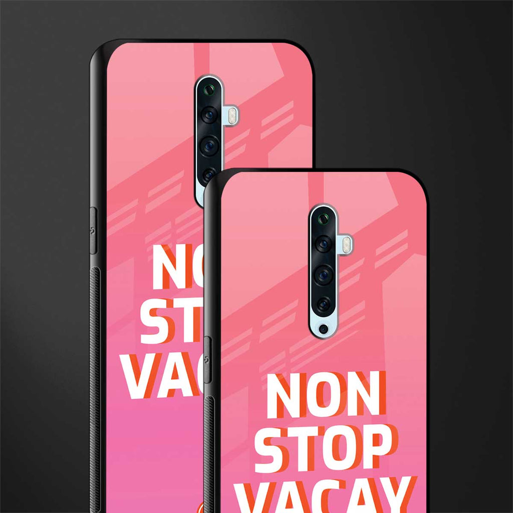 non stop vacay glass case for oppo reno 2f image-2