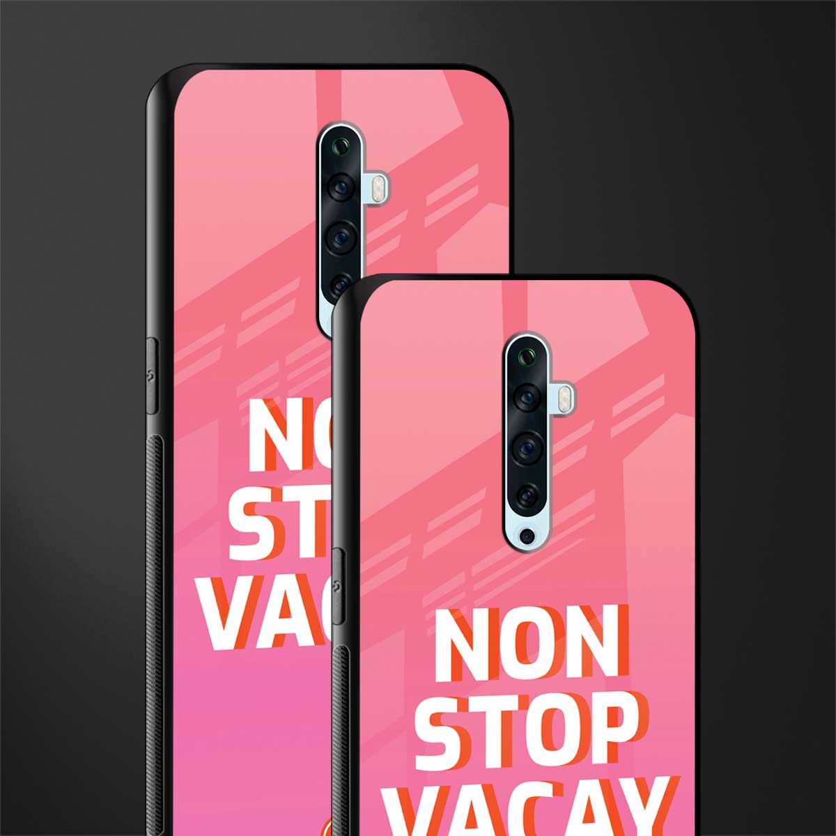 non stop vacay glass case for oppo reno 2f image-2
