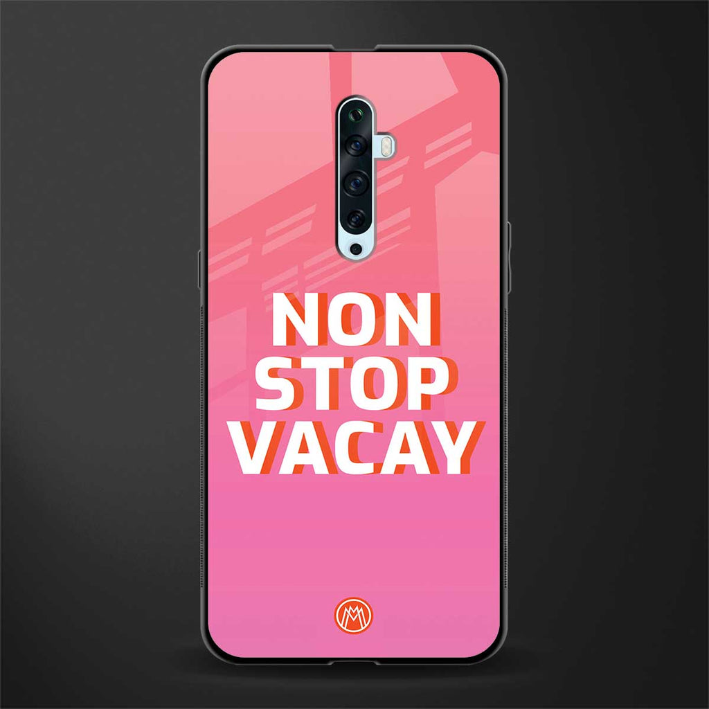 non stop vacay glass case for oppo reno 2z image