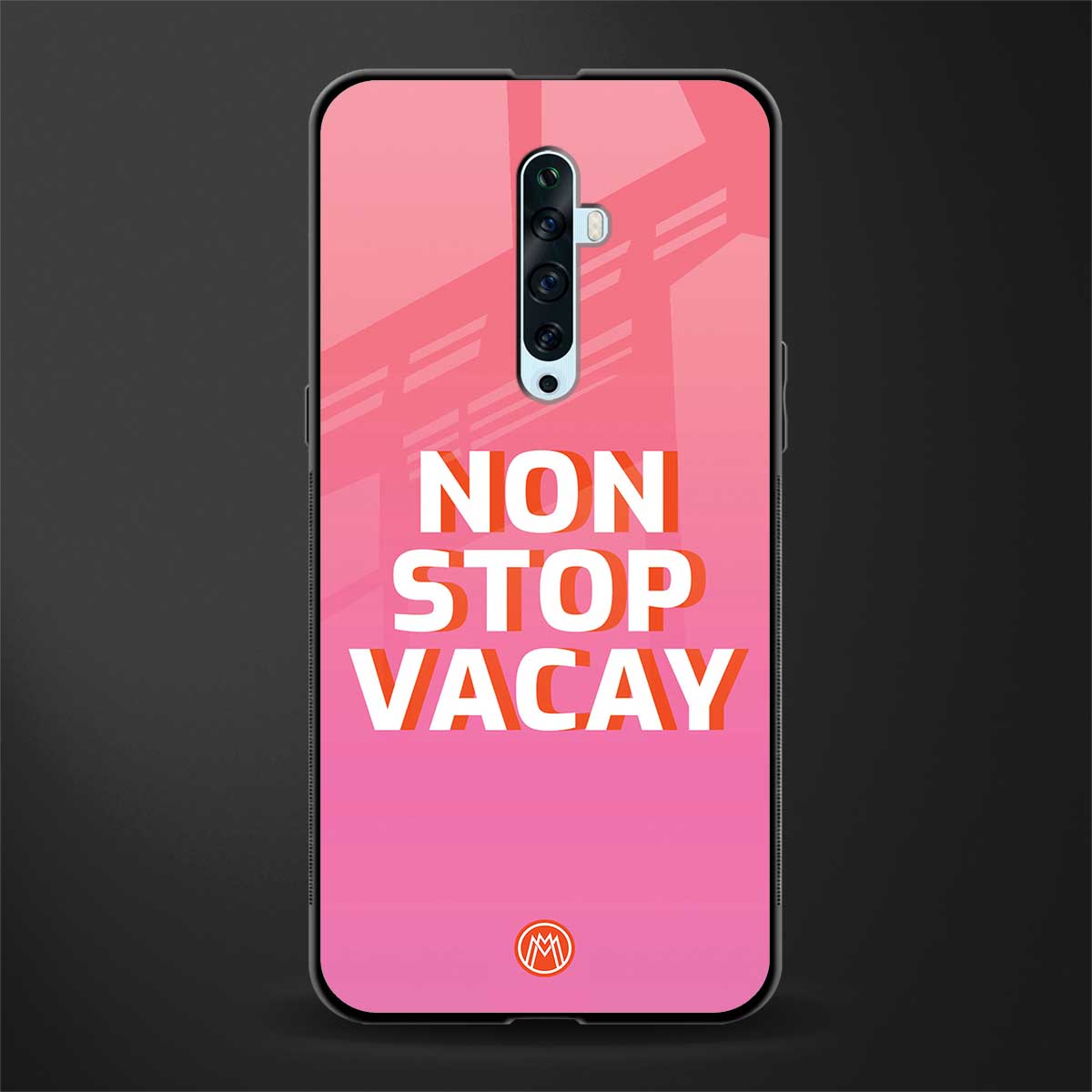 non stop vacay glass case for oppo reno 2f image