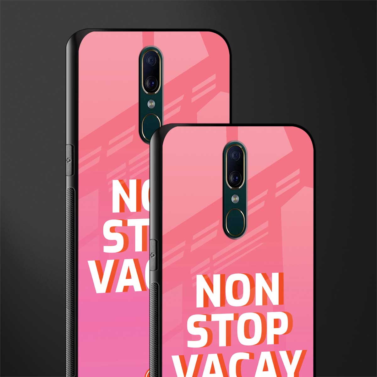 non stop vacay glass case for oppo a9 image-2