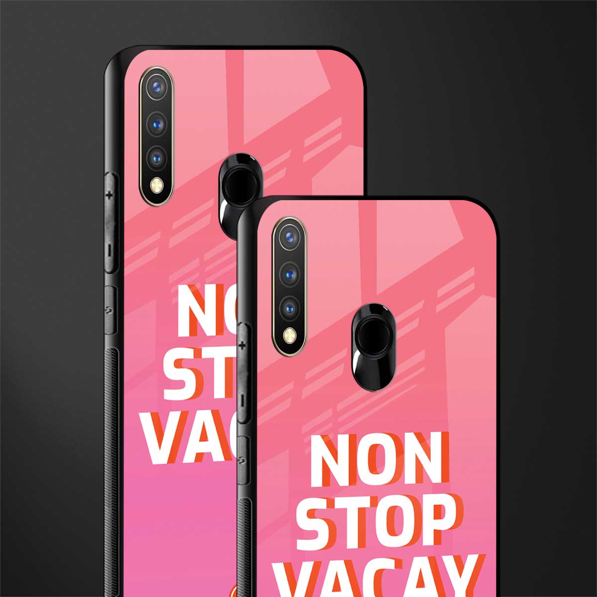 non stop vacay glass case for vivo y19 image-2