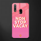 non stop vacay glass case for vivo u20 image